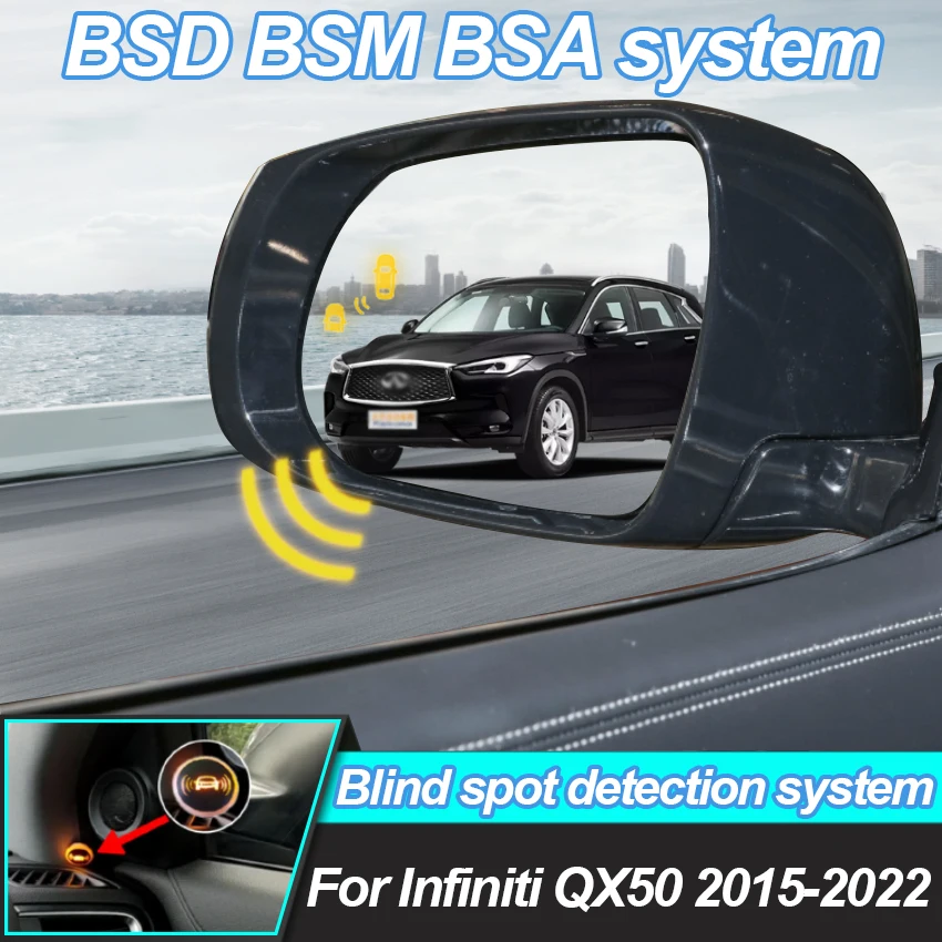Car Blind Spot Detection System For Infiniti QX50 2015-2022 BSD BSM BSA Radar Detector For Cars Lane Change Assist