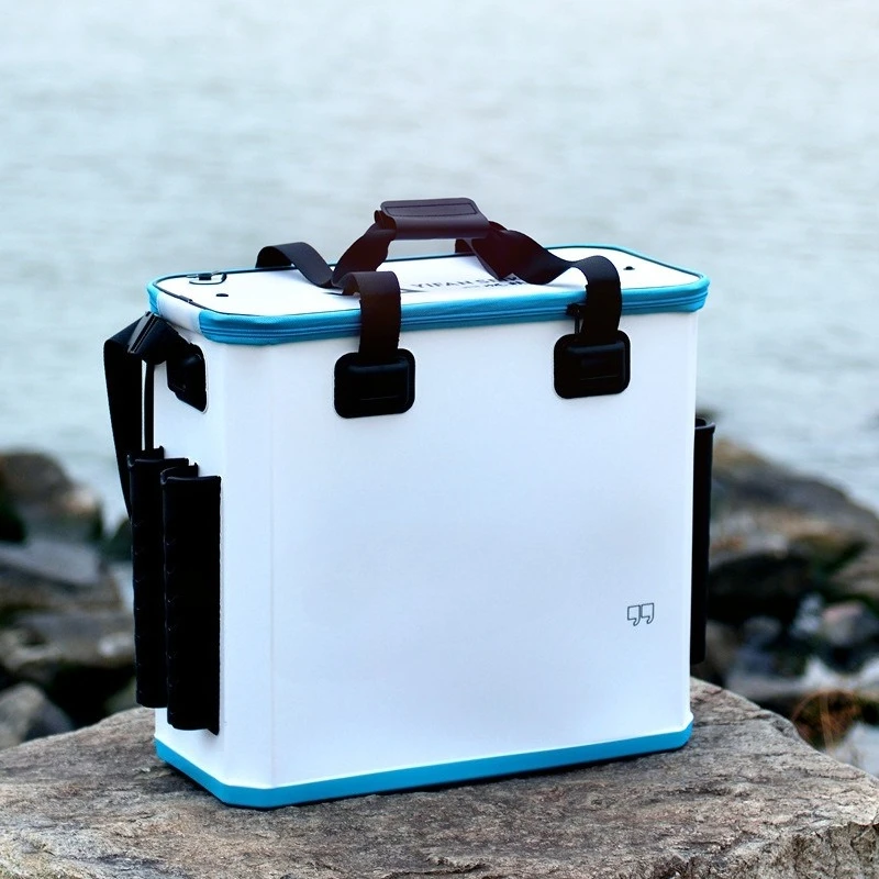 Large capacity portable portable live fish bucket shoulder back fish guard bucket