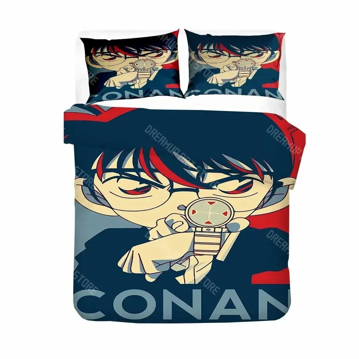 

3D Print Detective Conan Shinichi Bedding Set Boys Girls Twin Queen Size Duvet Cover Pillowcase Bed Kids Adult