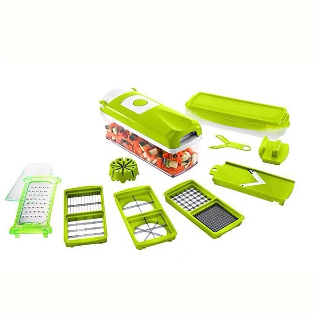 12 in 1 Multi Functional Vegetable Chopper Green Cutter Kitchen Gadget Pro Food Shredder Household Potato for Home Cooking