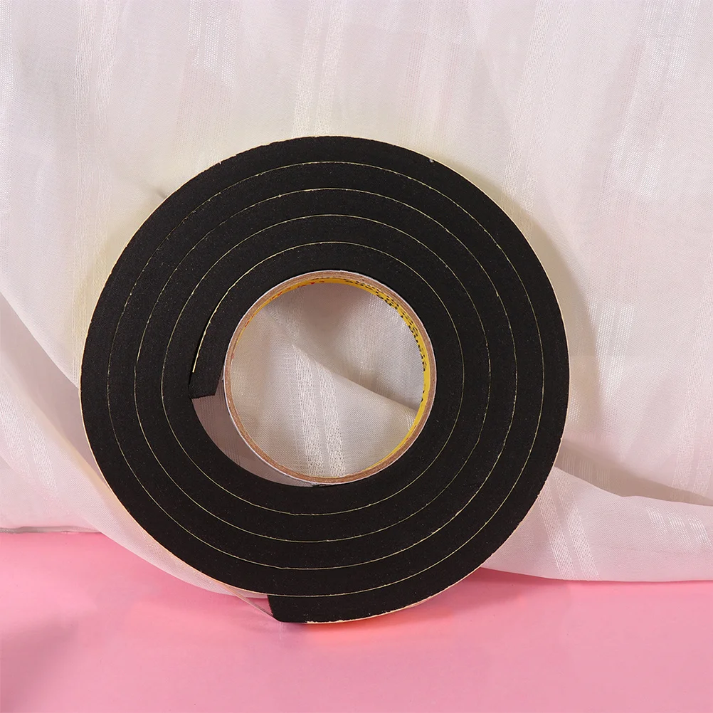 

2pcs 1 Adhesive Sponge Tape Eva Car Door Seal Strip Sound Insulation Dustproof Weather Resistance For Vehicle Door