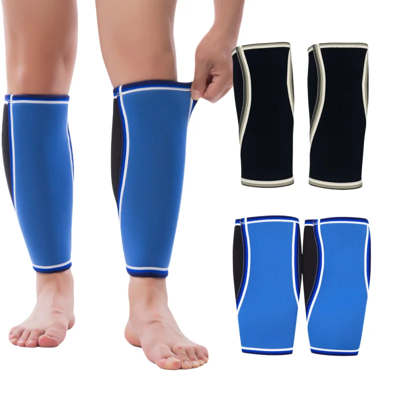 Weight Lifting Calf Sleeves with 5MM Neoprene Deadlift Shin Guards Sleeves for Men & Women for Gym Powerlifting Squat Climbing