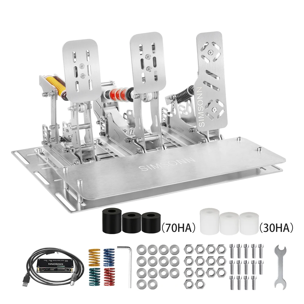 SIMSONN PRO Sim Racing Pedals Pressure Sensor HE Hydraulic Pedals sim racing active pedals