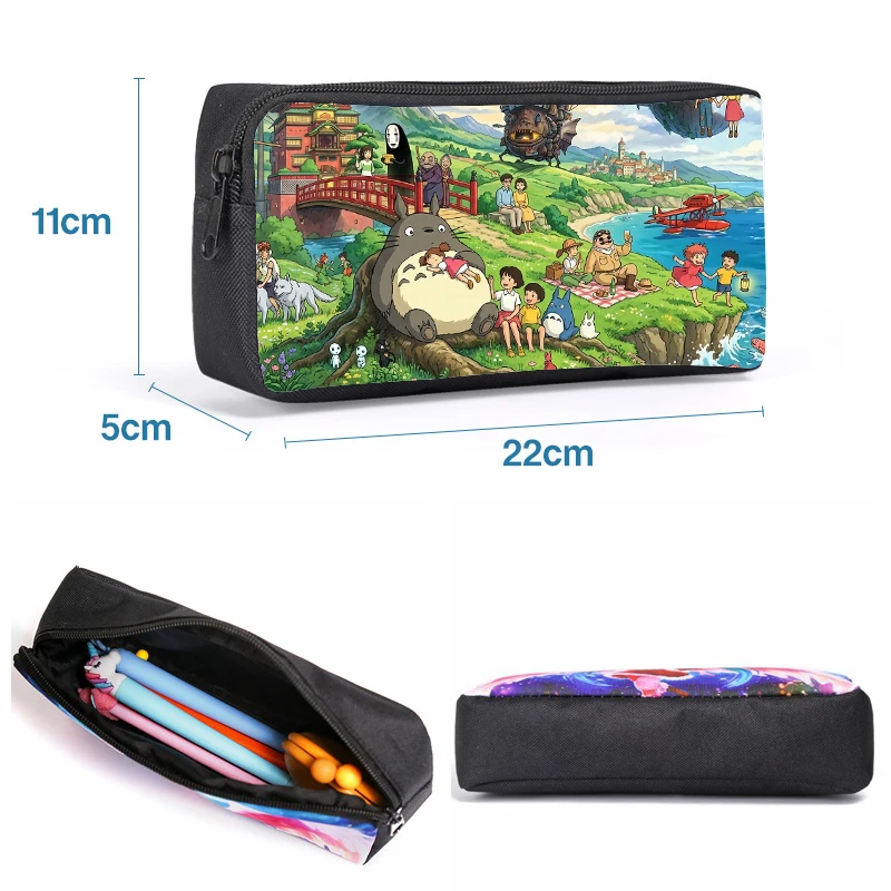 My Neighbor Totoro Pencil Box KIDS Pen Bag Student School Supplies Stationery Penbag Pencil Case Kawaii Boy Girl Birthday Gift