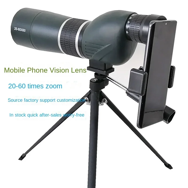 20-60X60 Variable Magnification Monocular Telescope High Definition High Magnification Low Light Night Vision Outdoor Large Diam