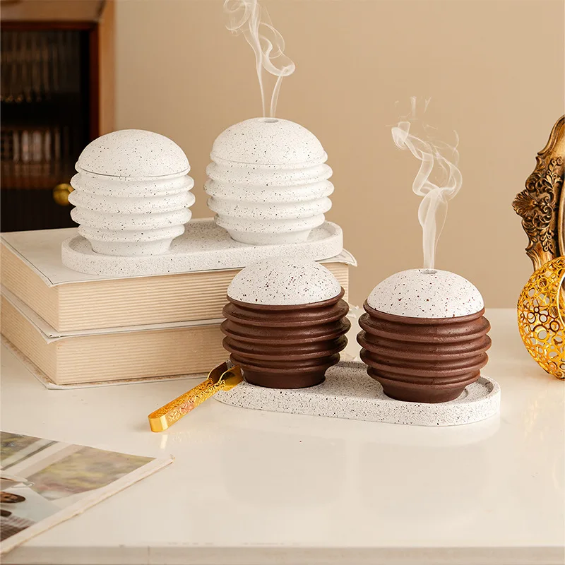 

Modern creative honeycomb spherical incense burner set home living room desktop Middle Eastern Arabic festival incense burner