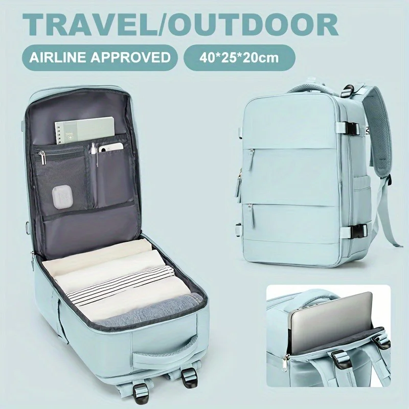 

Женские и мужские дорожные рюкзаки, рюкзаки для ручной клади, рюкзаки для ноутбуков 15,6 дюйма, одобренные полетом 40x25x20, предметы первой необходимости