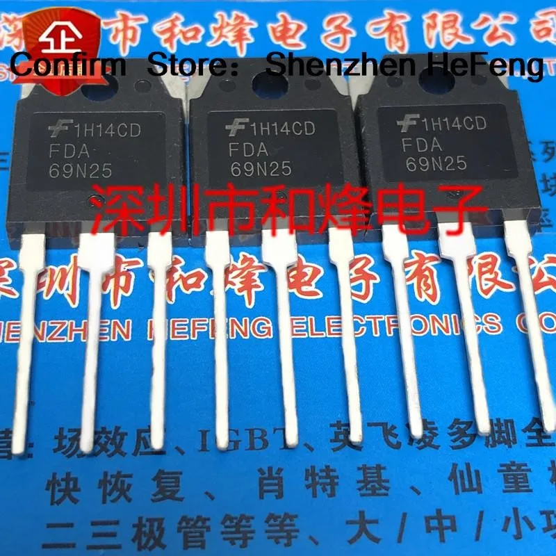 

5PCS-10PCS FDA69N25 TO-3P 250V 69A Really Stock Best Quality Guarantee Transistor Quality