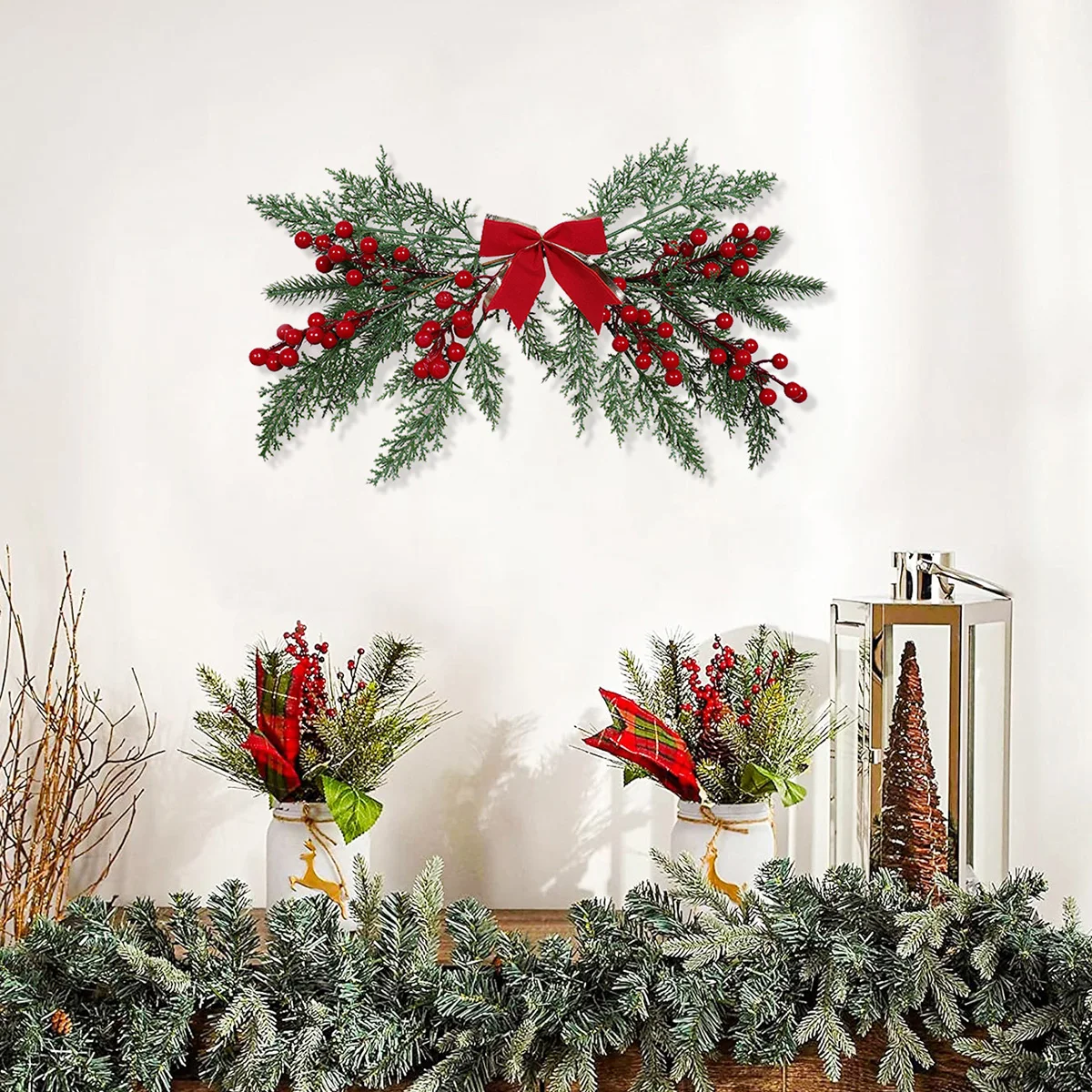 تعليق على جدار التوت الاصطناعي ، قطعة واحدة ، لحفل الزفاف ، داخلي ، خارجي ، فناء ، ديكور للعطلات #3