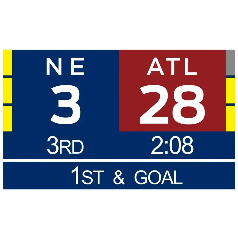 2X3FT 3x5ft NE 3 ATL 28 custom goal Comeback Flag BANNER