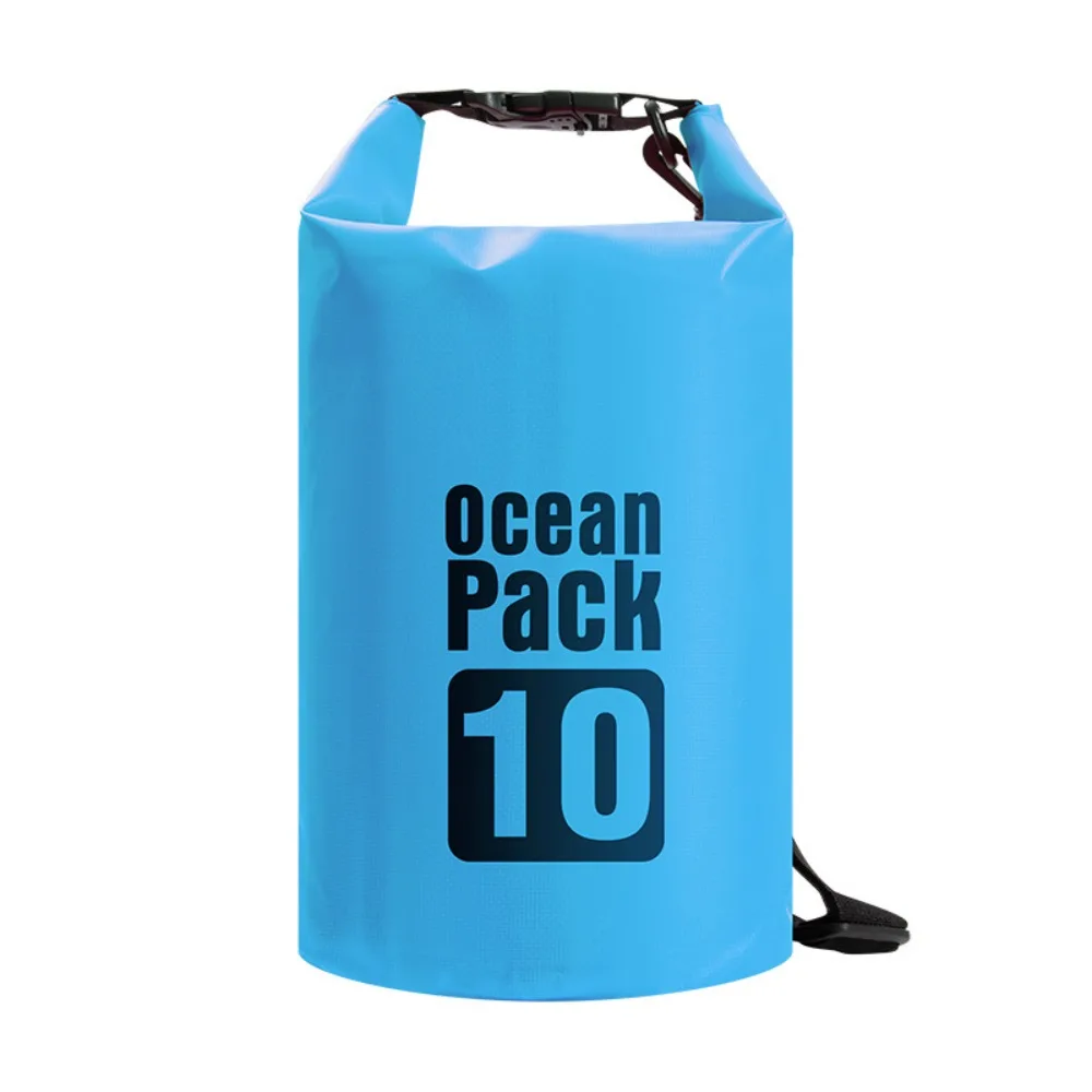 

10L Waterproof Dry Bag Large-Capacity with Shoulder Straps Swimming Bucket Bag Waterproof Lightweight Beach Backpack