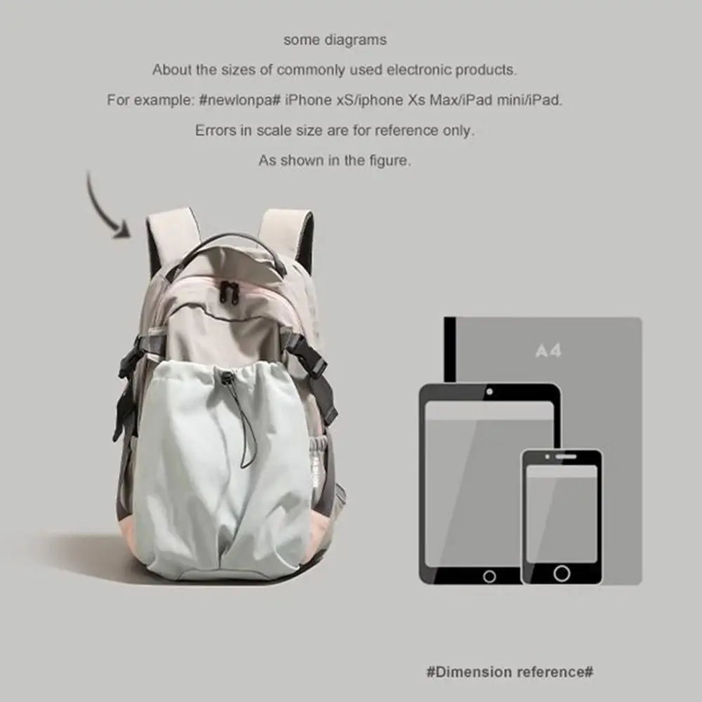 Vintage-Arbeitskleidungsrucksack mit Kordelzug, verstellbare Träger, großes Fassungsvermögen, Unisex-Rucksack, bequemer Rucksack aus weichem Nylon, Sport-Fitnessstudio