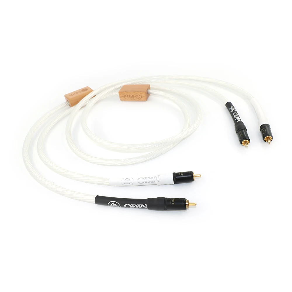 Pair Reference Interconnect RCA  Audio Cable With WBT0144  24K Gold Plated Plug