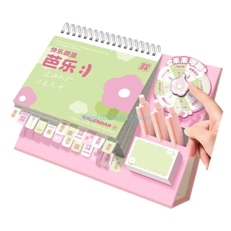 

R6FF Ежемесячный настольный календарь на 2026 год, ежедневный планировщик, декор для домашнего офиса