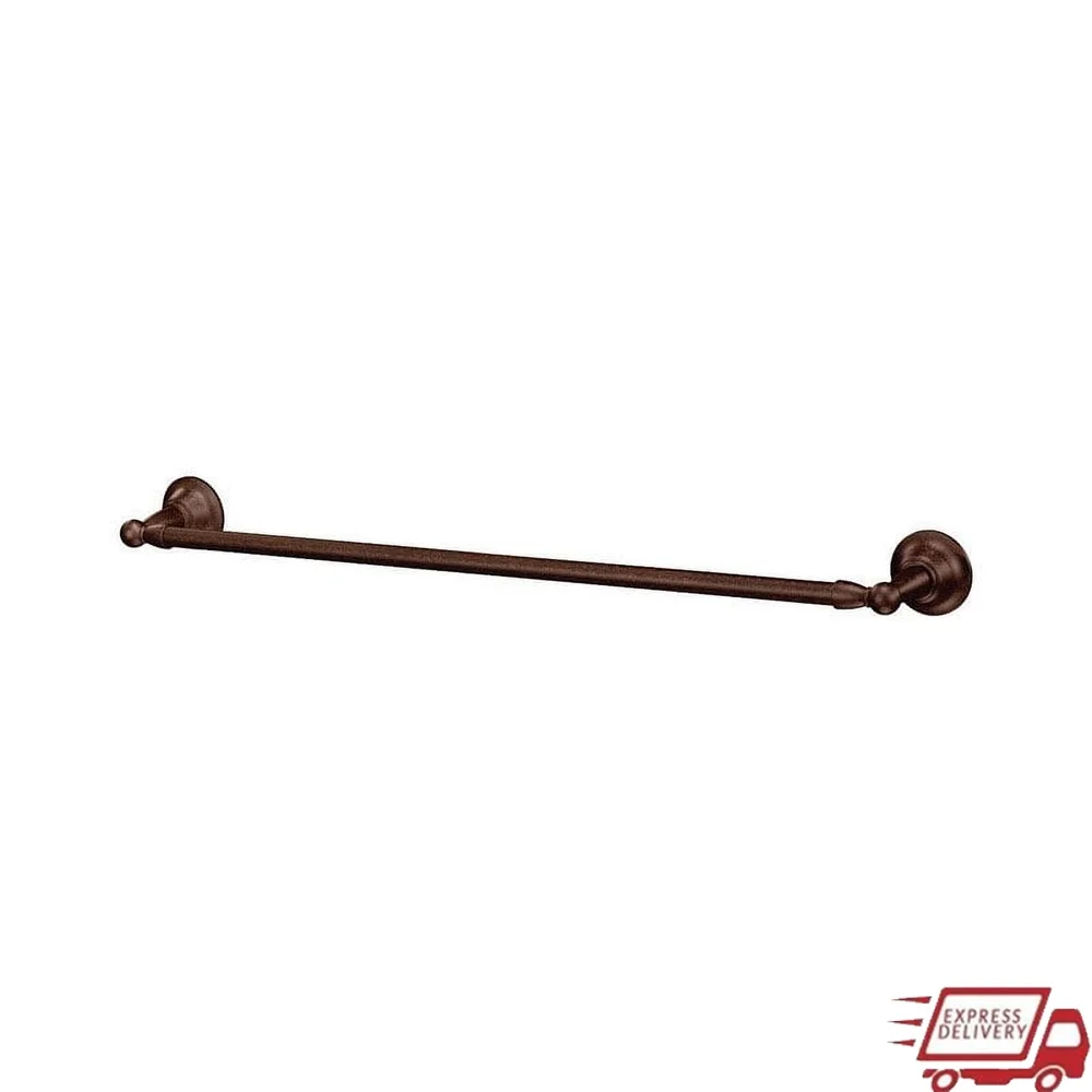 

18-дюймовый латунный вешалка для полотенец, устойчивый к ржавчине, скрытый винтовой монтаж, акцент для ванны, фурнитура в комплекте, бронзовая отделка, натертая маслом