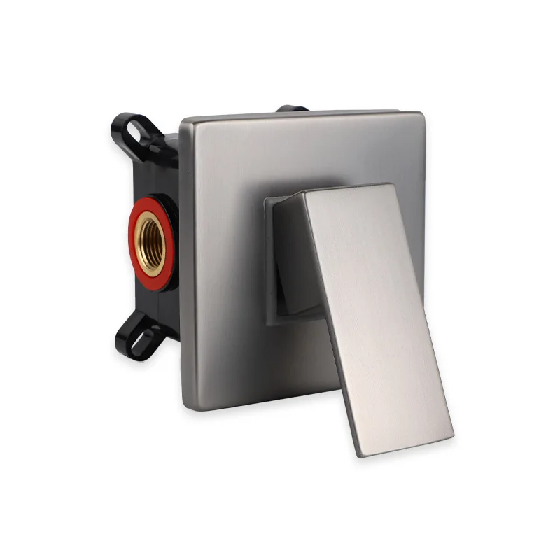 Concealed Pre-embedded Box Mixing Valve, Square Single-function Shower Set Box, Two in And One Out Faucet