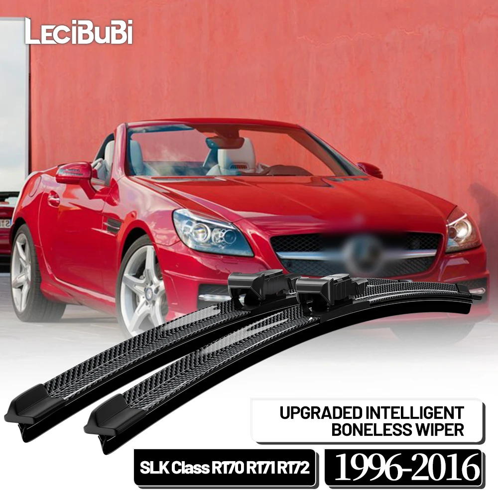 Für Mercedes Benz SLK Klasse R170 R171 R172 1996-2016 2012 2013 2 stücke Frontscheibe Wischer Klingen Scheibenwischer Carbon Faser