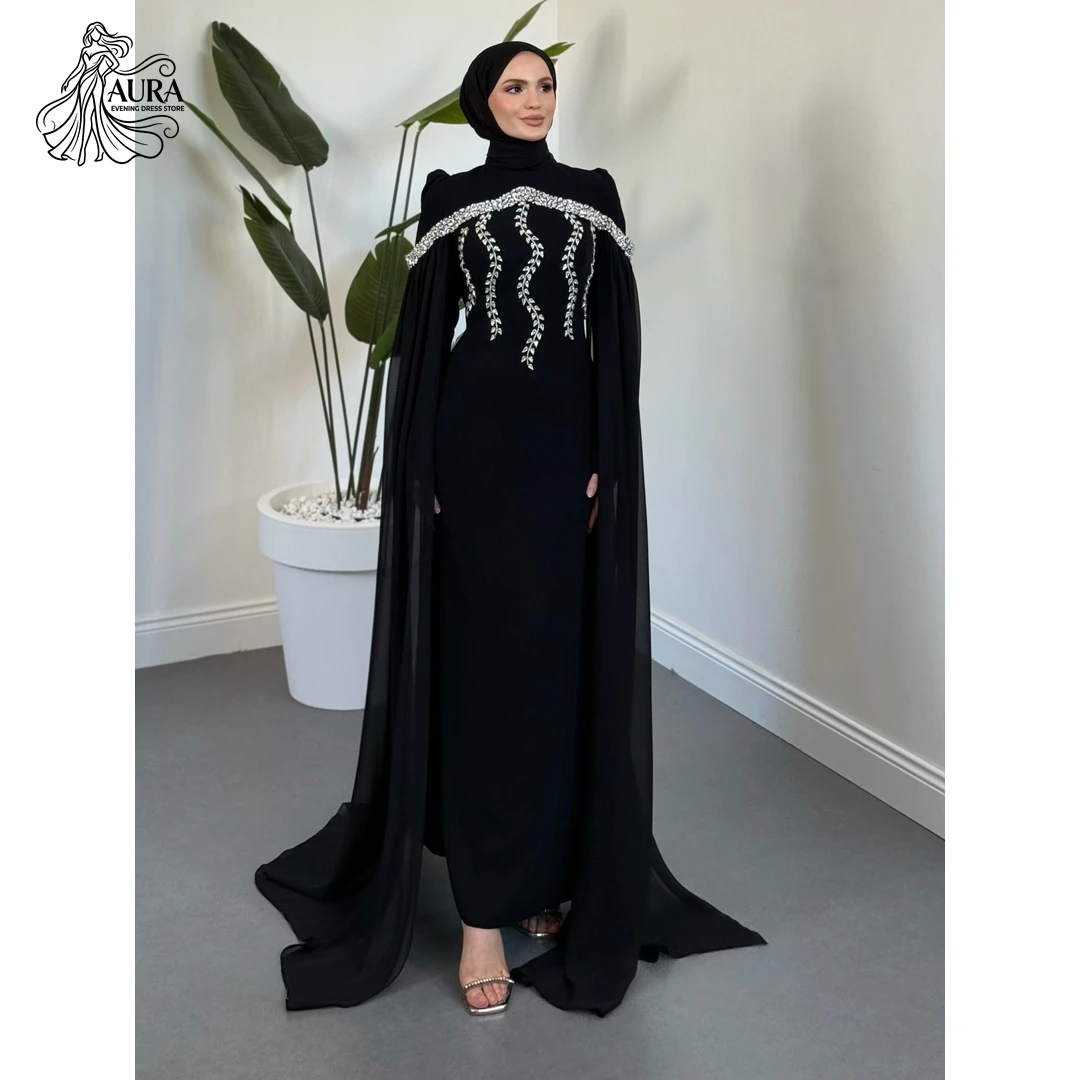 Vestidos de Gala Aura para Mujer, Vestidos de Fiesta para Invitadas de Boda, Vestidos para Ocasiones Especiales, Hechos a Medida, Vestidos de Gala con Cuentas