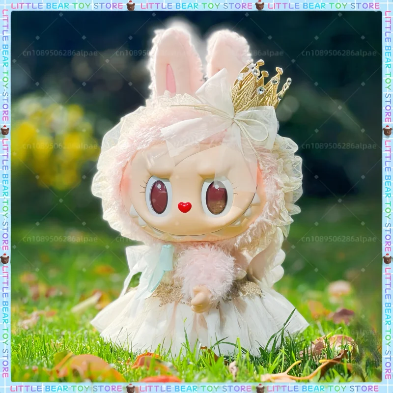 

38cm Rubble Mokoko Vinyl Plush Doll Dress Handmade Wedding Dress Princess Angel Wings Dress