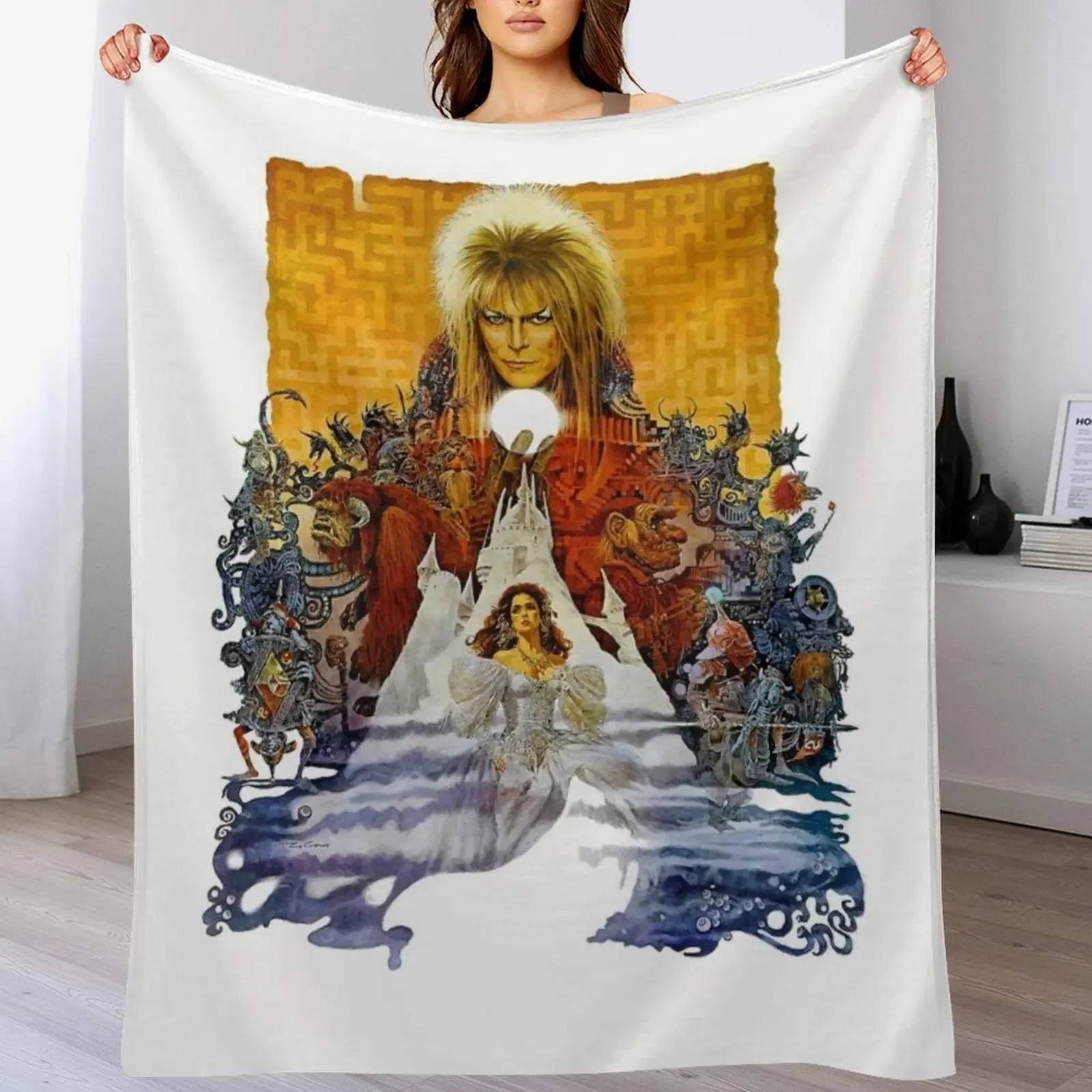 

The Realm of the Goblin King Throw Blanket christmas gifts Custom Bed Soft Beds Blankets