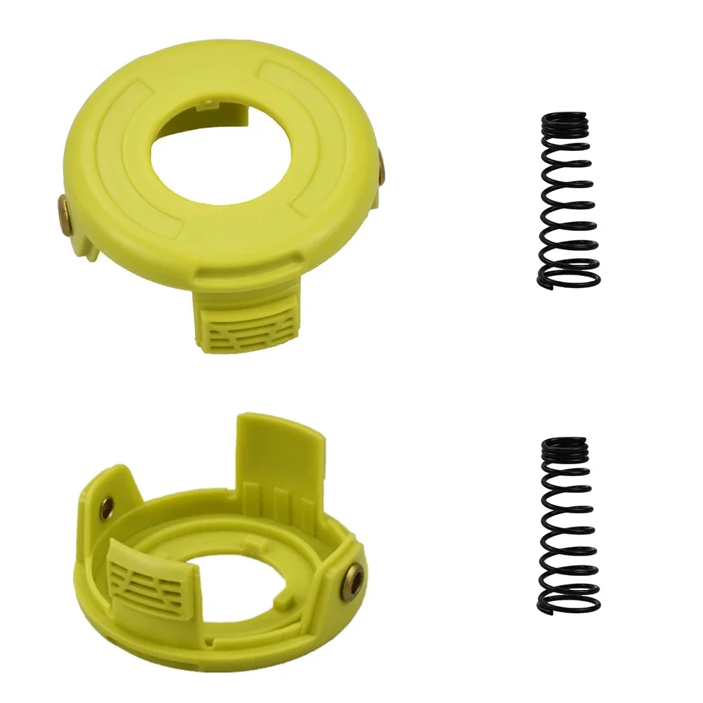 

2 X Cover+2 X Spring Replacement Grass Trimmer Spool Cover Spring Set For RAC118 Spool RLT3525S RAC118 Model High Quality✅