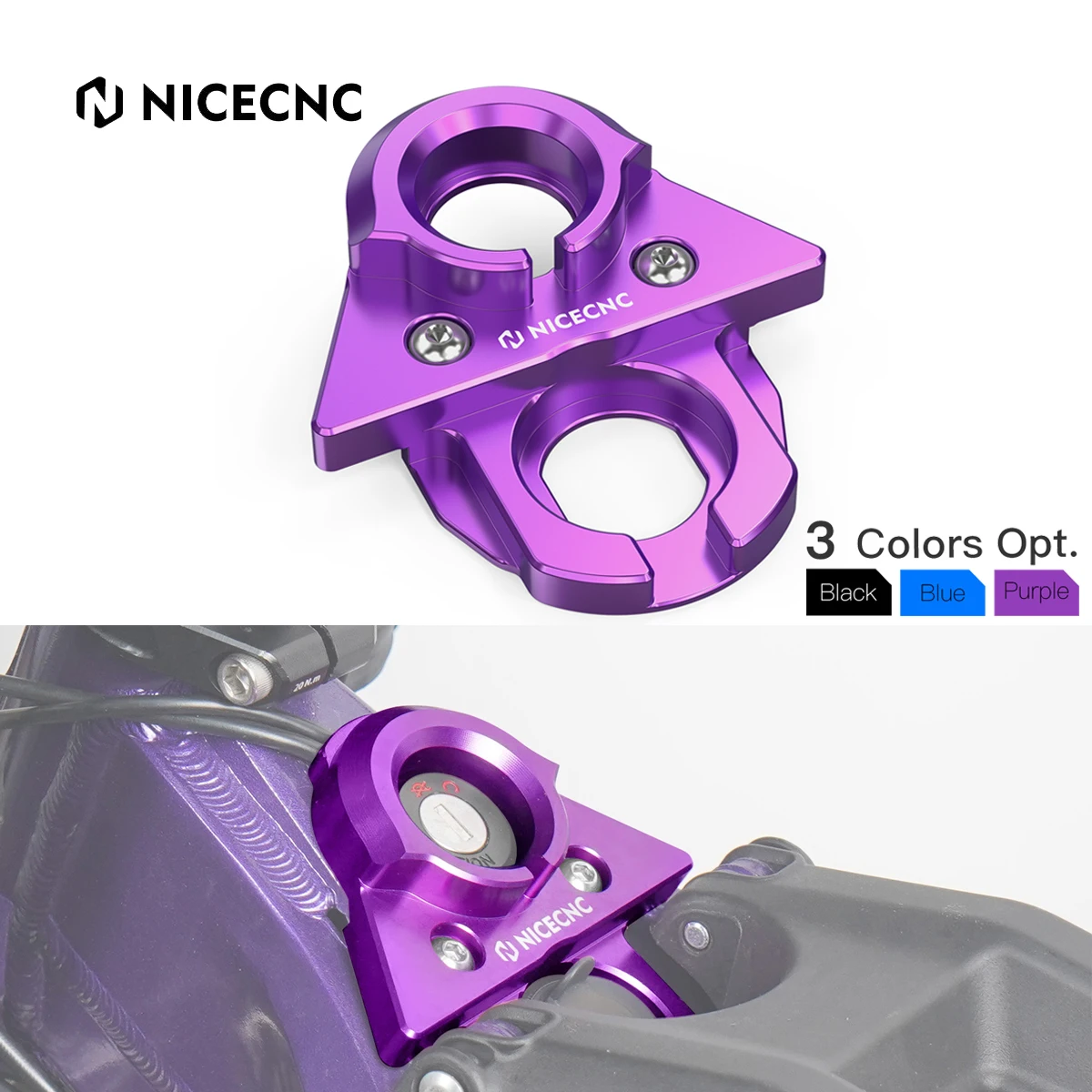 NiceCNC 서론 서론 라이트 비 X S L1E 세그웨이 X160 X260 용, 모토크로스 점화 키 스위치 플레이트 커버 가드, 전기 더트 바이크