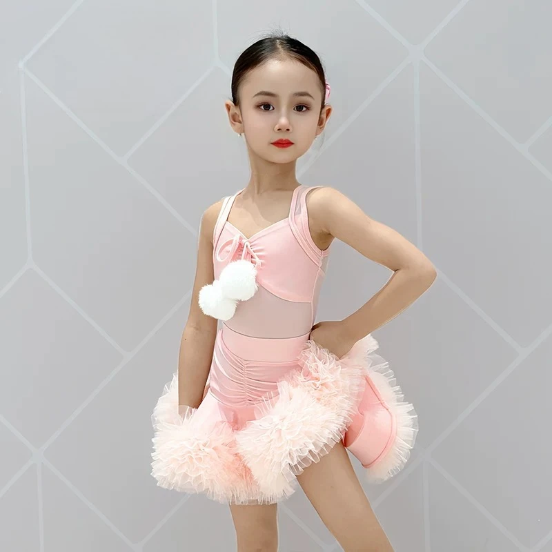 latin-dance-costume-for-girls-new-style-national-standard-skirted-children's-professional-performance-and-training-outfit-set