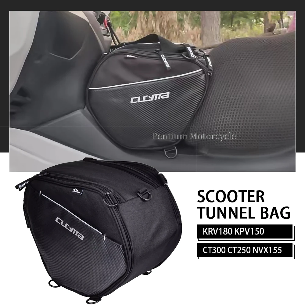 CT300 CT250 Motorcycle Scooter Tunnel Seat Bag For KYMCO KRV180 KPV150 NVX155 Racing X150 New Many 125 Saddle Bags