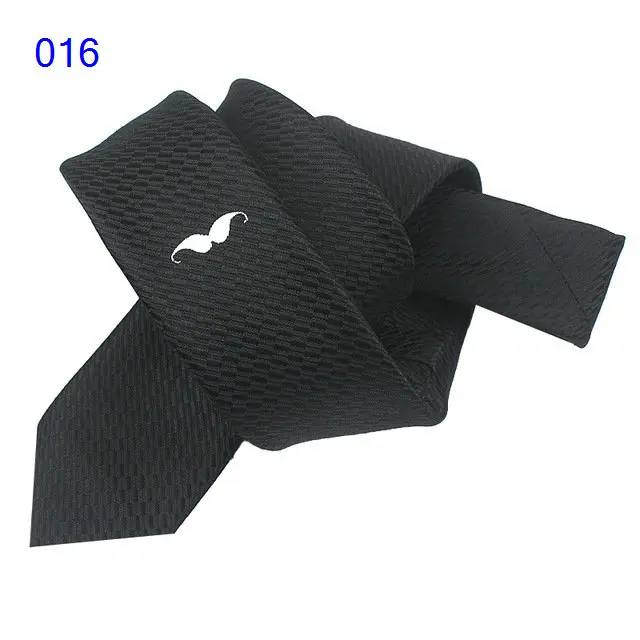 男性と女性のためのポリエステルネクタイ,黒のストライプのネクタイ,5cm,大人のレクリエーションのための