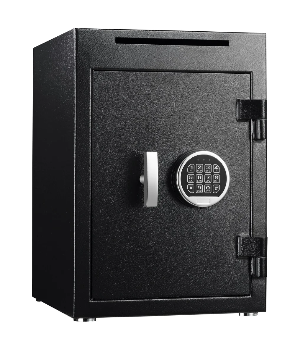 Home Office Metal Commercial Security Electronic Digital Cash Drop Depository Safe Deposit Locker