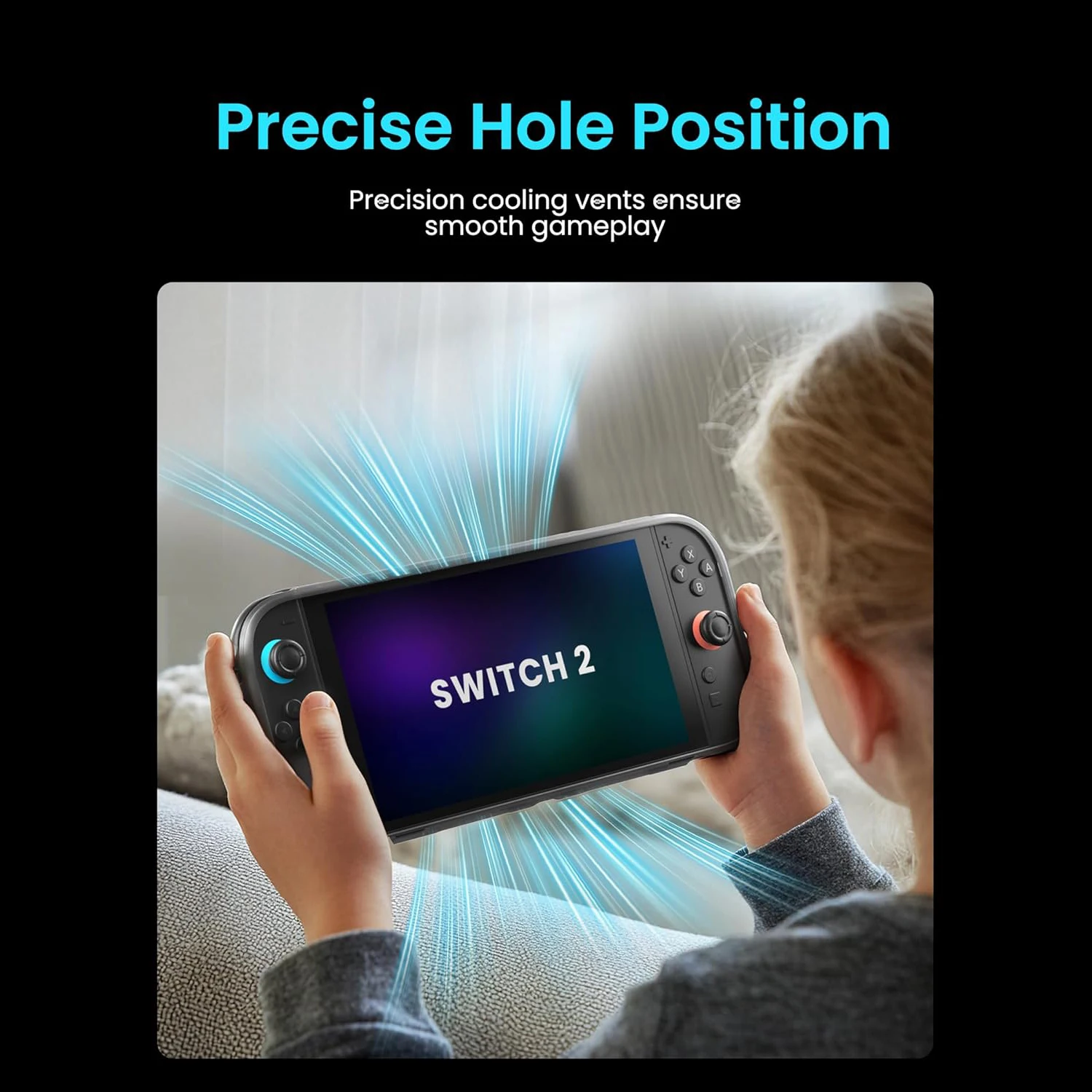 حافظة مريحة من مادة TPU لجهاز Switch 2 - غطاء مضاد للانزلاق وممتص للصدمات لوحدة التحكم في الألعاب NS2 وحماية الجسم بالكامل من Joy-Con #4