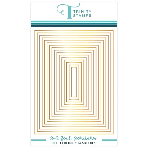

Tri S New 2023 A-2 Foil Borders Hot Foil Plate Metal Cutting Dies Scrapbooking For Paper Making Embossing Frame Card no Stamps
