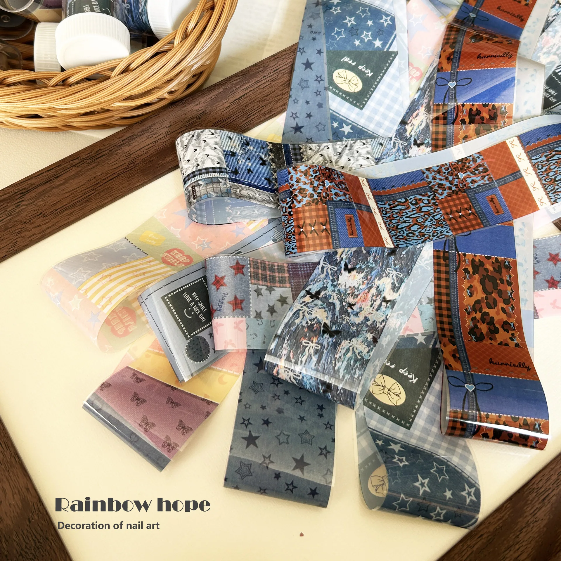 Hand-painted Graffiti Manicure Transfer Stickers，Nail Foils , Nail Decals（Needs To Be Matched with Transfer Glue）