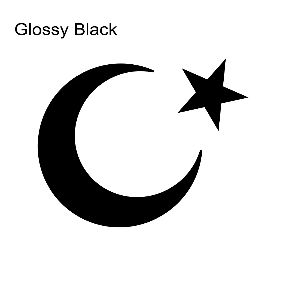 Turkse vlag maan en sterren auto sticker krasbestendig vinyl stickers vrachtwagen body bumper achterruit auto decoratie accessoires