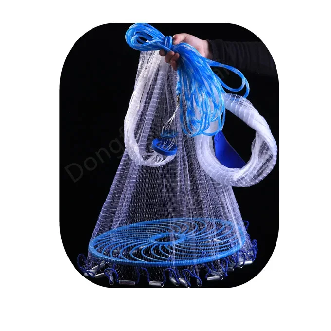 14ft American Style Cast Net Drawstring Cast Net Throwing Fishing Nets