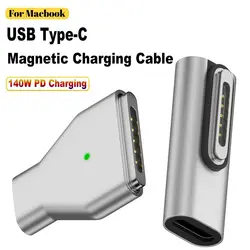 Type-C Female to Magnetic 3 Converter 140W USB-C Adapter Connector Laptop PD Charging Plug For MacBook Air/Pro