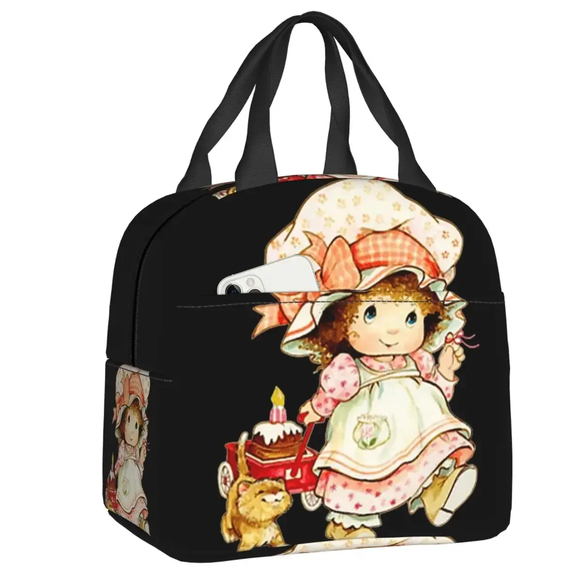 Cartoon Anime Manga Sarah Kay Insulated Lunch Bags for Women Portable Thermal Cooler Food Lunch Box School