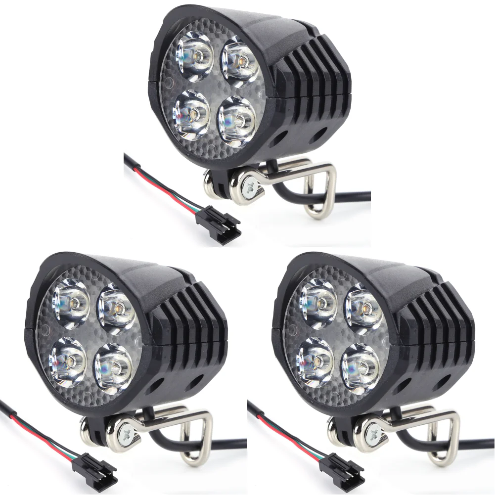 48V E-Bike Hupe Licht High Power Elektrische Fahrrad Roller LED Scheinwerfer Front Lampe Wasserdichte Outdoor Zyklus Radfahren zubehör