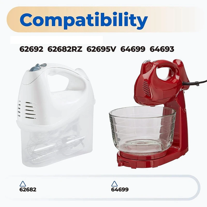 Batedores misturador de mão para Hamilton Beach, misturador de mão, substituição Blades Attachment, 62692, 62695V, 64699, 62682RZ, 4 Pack