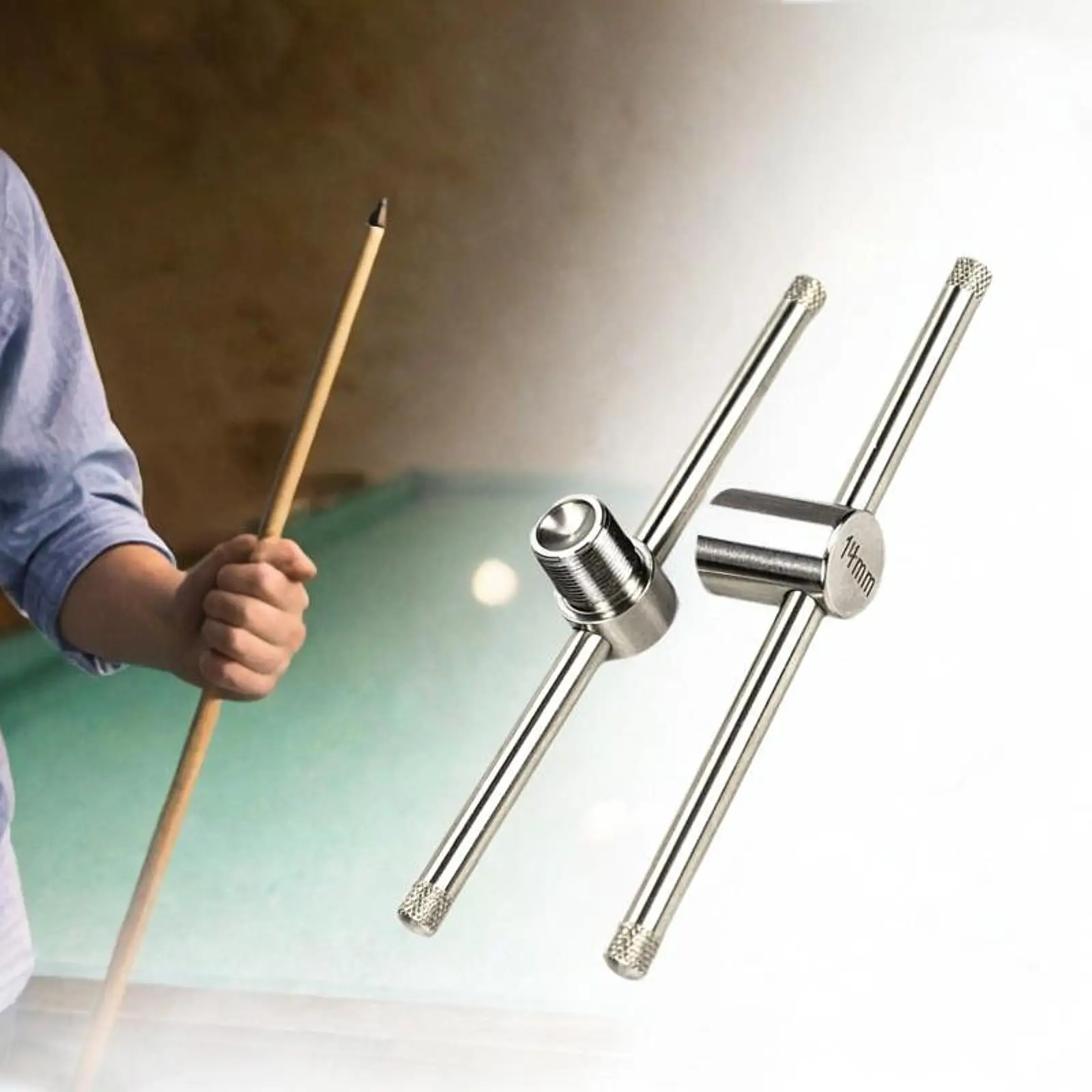 

Инструмент для формирования наконечников бильярдных киев: компрессор со съемной конструкцией для тренировок и замены наконечников