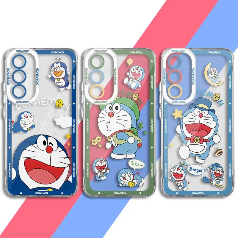 Transparent Soft Case for Samsung Galaxy A35 A55A53 A54 A73 A34 A33 A25 A24 A13 A14 A15 5G Anime Doraemon Cover