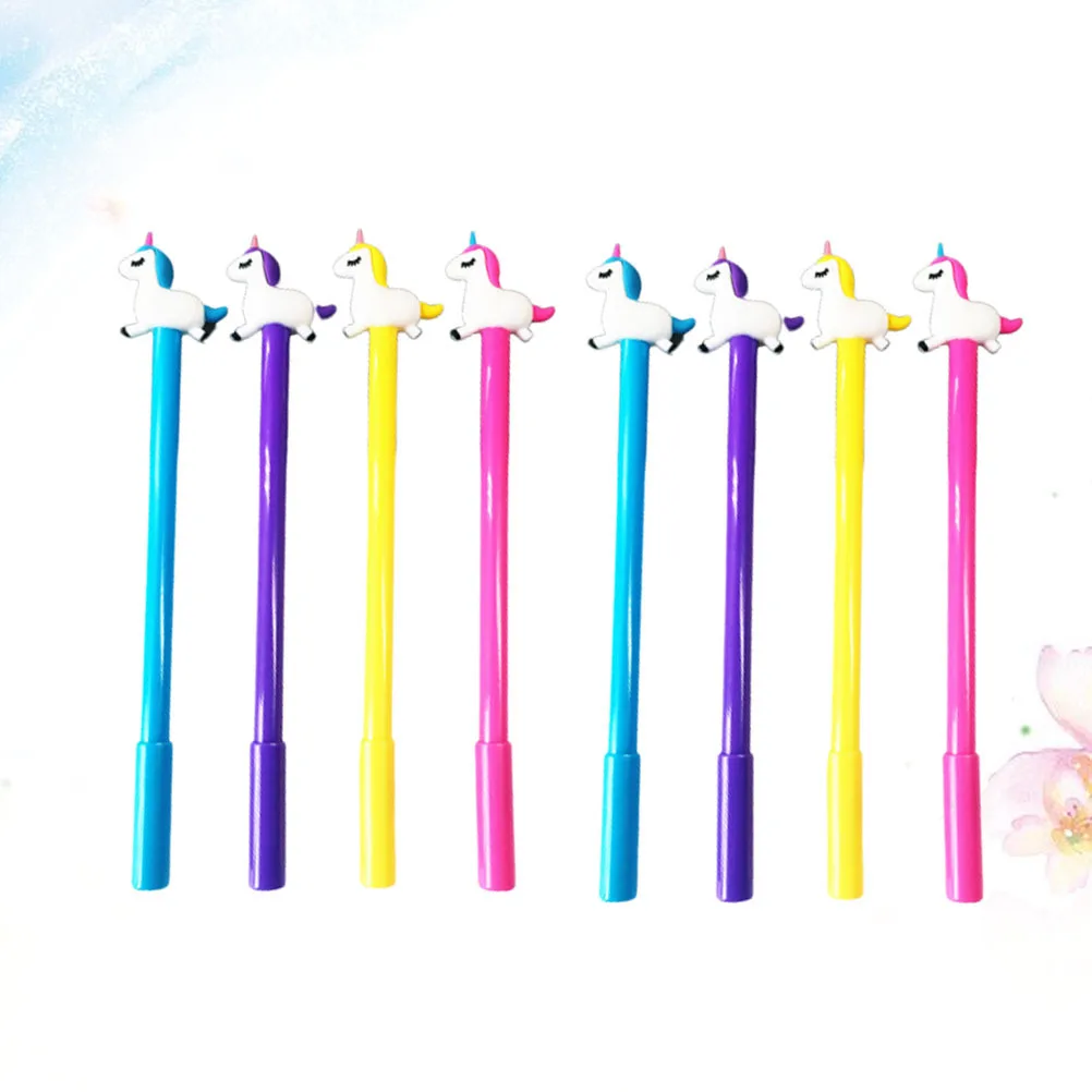 

8 шт. гелевые ручки с черными чернилами, гладкие пишущие тонкие точки, креативные канцелярские принадлежности, школьные принадлежности, ручки, креативная гелевая ручка