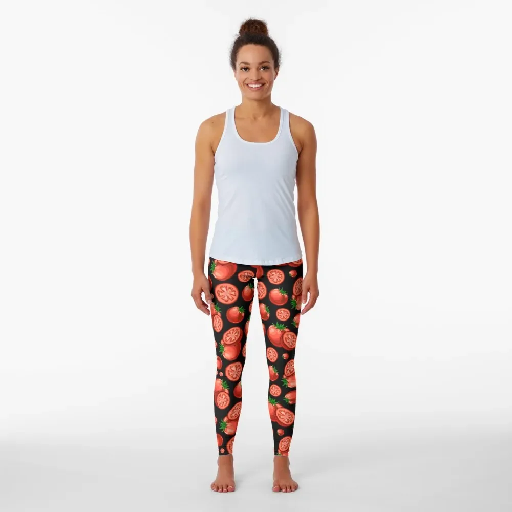 Veggiephile - Tomatoes Leggings Pants sport sports woman gym workout shorts Womens Leggings