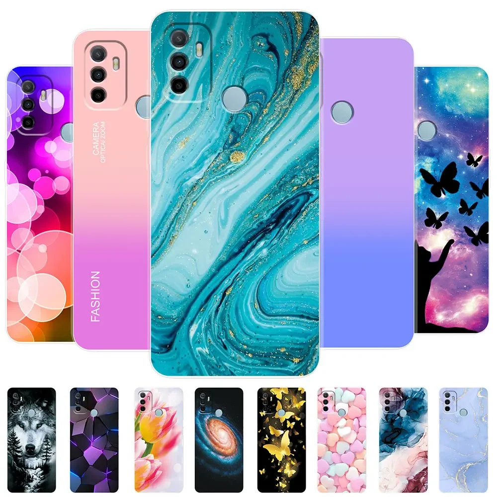 For Oppo A53 2020 Case Oppo A53S Cases Soft Silicone TPU Phone Cases For Oppo A32 2020 Fundas Cover For A53 2020 Coque Capa