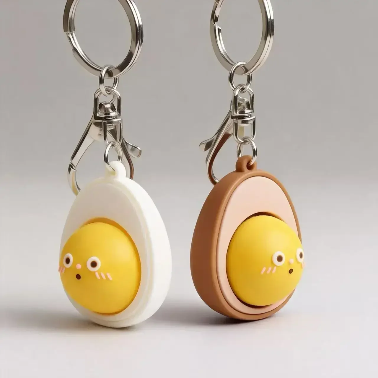 

Bread Keycap Stress Relief Clicker Keychain Mechanical Keyboard Button Decompress Fingertip Keyring Car