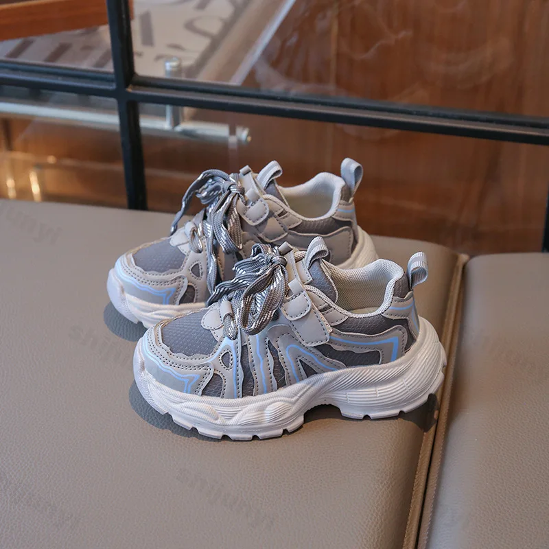 

Детские повседневные кроссовки, осенние новые дышащие кроссовки для мальчиков и девочек, классическая модная детская обувь в стиле ретро на мягкой подошве, удобная спортивная обувь для бега