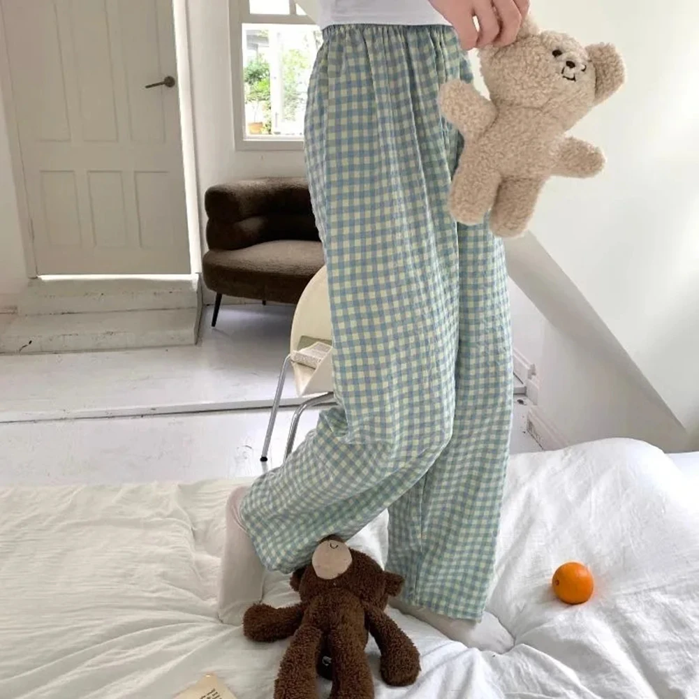 Club Activities Korean Summer Pajamas Comfortable Women\\\\\\\\\\\\\\\'s Pajamas Elastic Trousers Cute Homewear Daily Club Wear