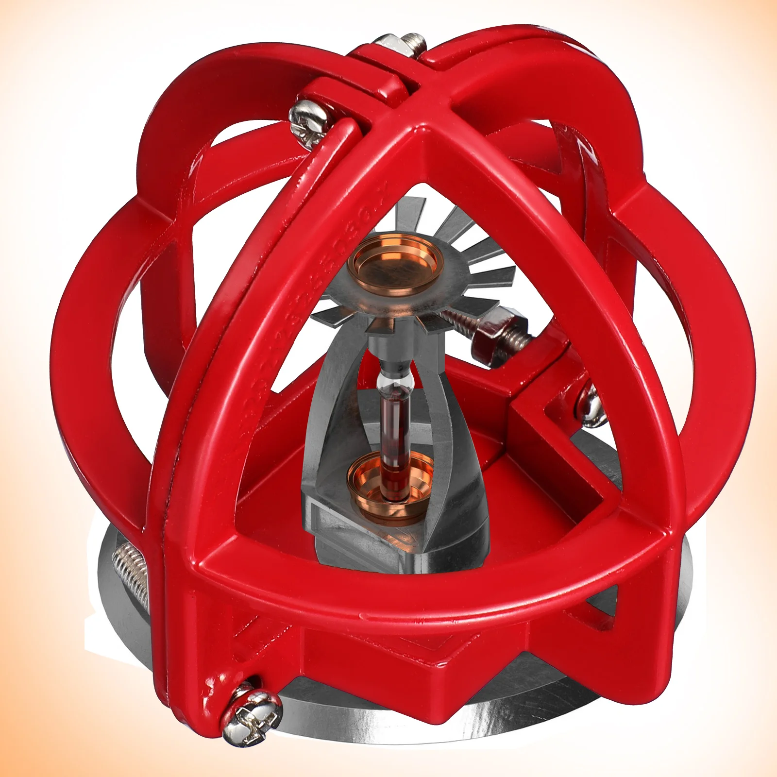 

Sprinkler Head Protective Cover Metal Hood High Pressure Cage Guards Red Color Easy Installation
