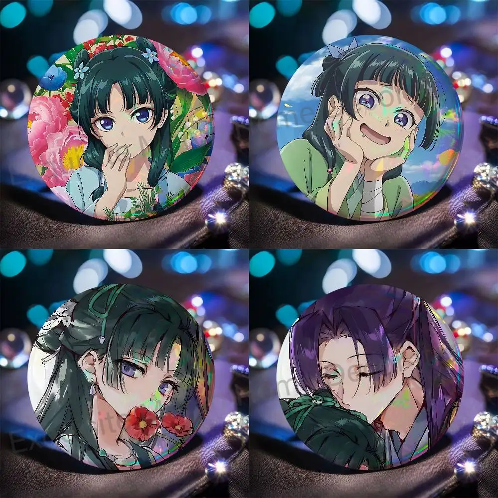 A-Apothecary Cute Maomao HD Print Badges Pretty Round Display Brooches IP merchandise 32mm 58mm 75mm 44mm 25mm