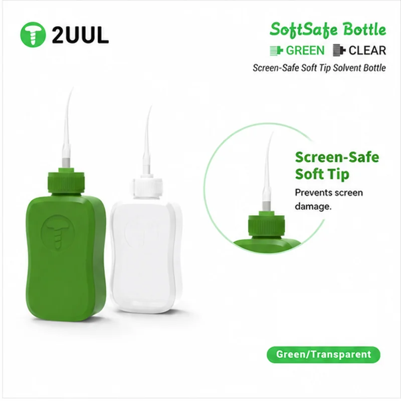 2UUL CL51/CL52 Scratch-resistant screen Bottle Soft Tip Solvent Bottle 50ml for Alcohol Frame Glue Removal mobile phone repair